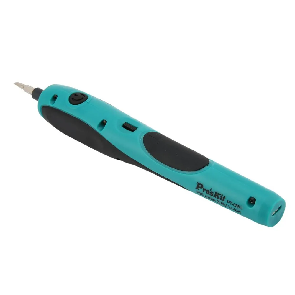 Pro'skit PT 036U 3 6 В USB электрическая дрель Набор отверток беспроводной драйвер