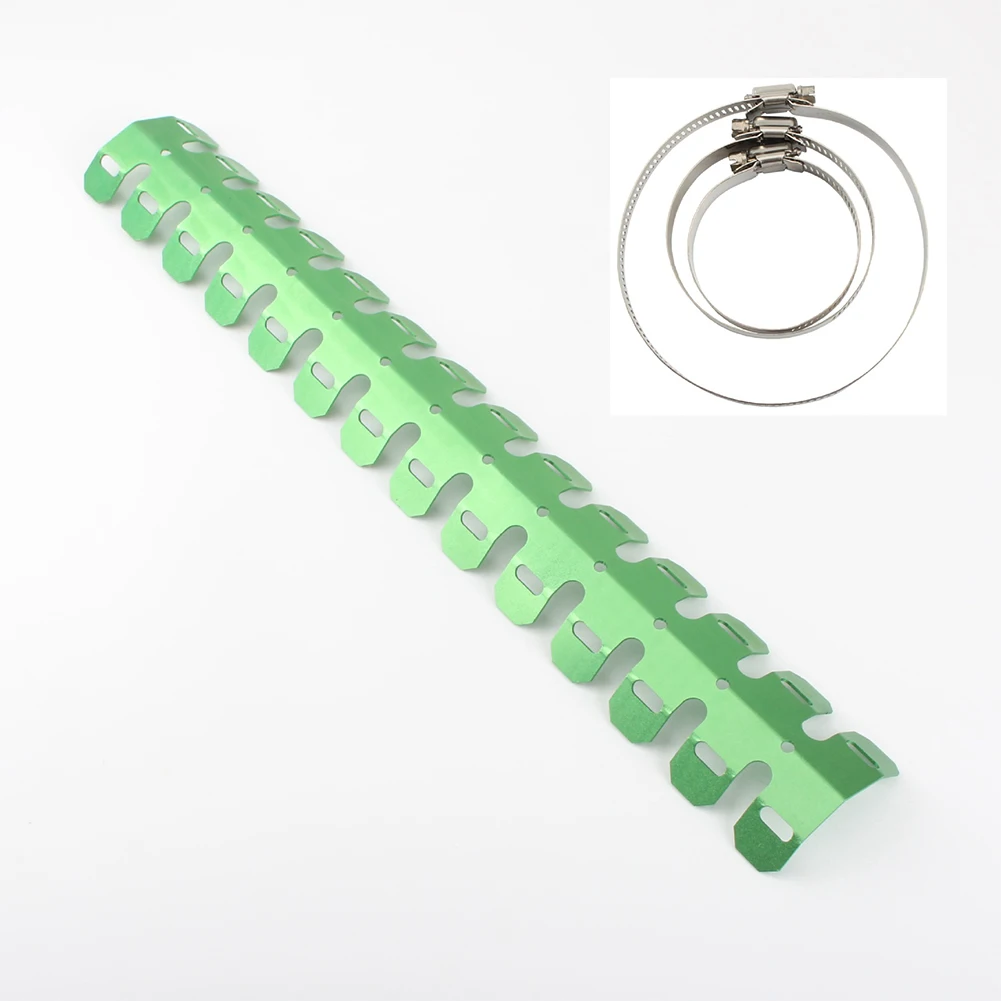 

For Exhaust Pipe Motorcycle Anti-scald Cooling Fin Aluminum Alloy Heat Shield Cover Decorative Off-road Vehicle Wear Resistant