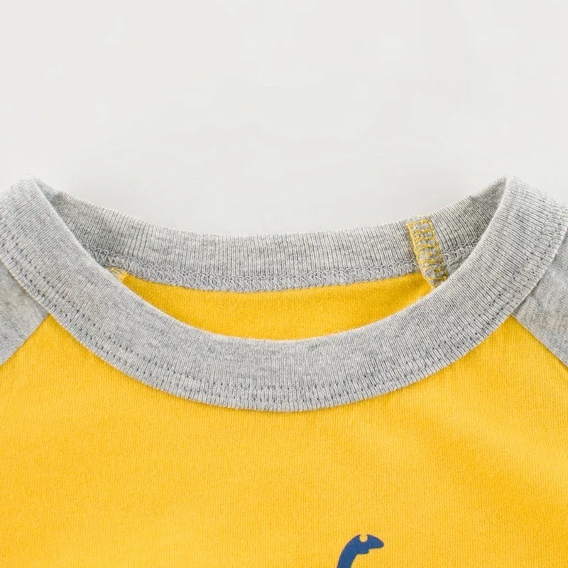 CROAL CHERIE Fashion Car Children Clothing Summer Cartoon Striped T-shirt O-Neck Toddler Boys Clothes Girls Cotton Shirt   (13)