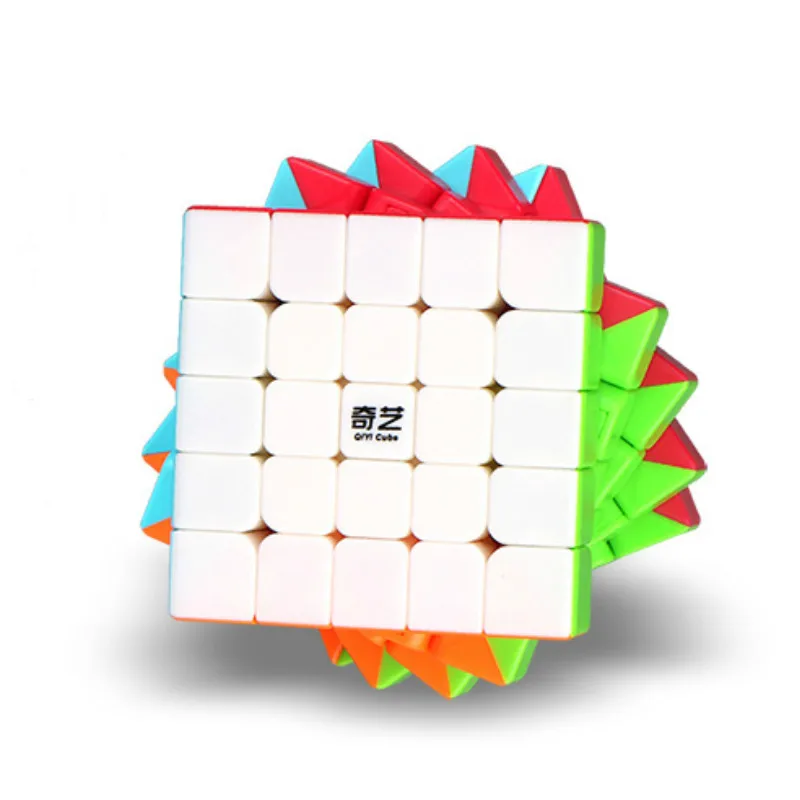 Магические кубики 5x5x5 Cubo Magico Qiyi Qizheng S волшебный куб 5x5 Stickerless Qizhengs кубический антистресс 5 на 5 игрушки для детей 62 мм
