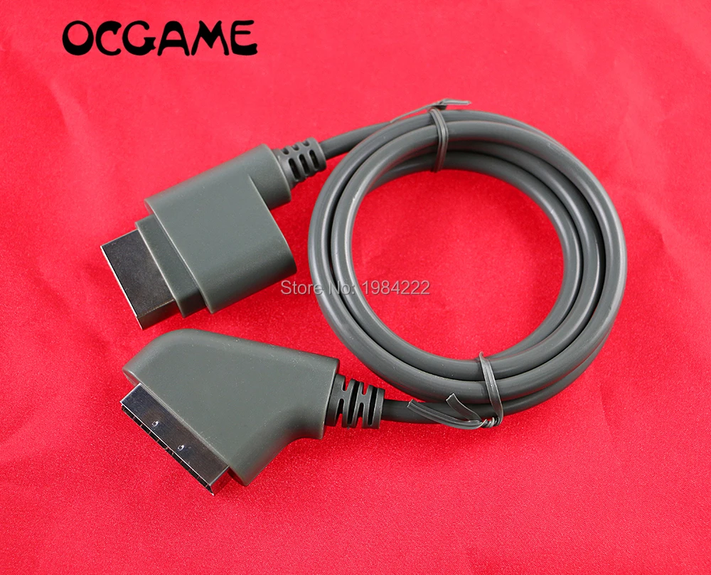 OCGAME di Alta qualità 1.8 M 6ft Scart RGB HD TV Audio Video cavo AV per xbox 360 XBOX 360