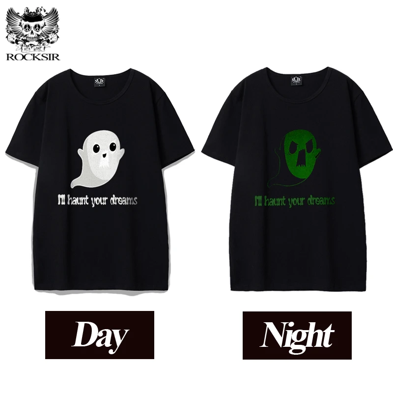 Футболка с принтом Rocksir funny Cute ghosts I'll haunt your dreams креативная Мужская футболка