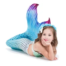 5pcs/set Children Mermaid Tails Swimming Mermaid Tail With Monofin Zeemeerminstaart Mermaid Tail Flippers Kids Mermaid Swimsuit sbart 2mm neoprene diving wetsuits mermaid tail simulation fish scales mermaid tail children swimming swimsuit mermaid tail fins