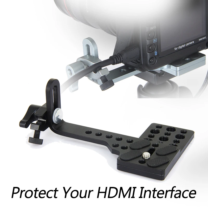 HDMI Monitor Cable Protector Plate for Canon Nikon Sony DSLR Cameras to Protect Your HDMI