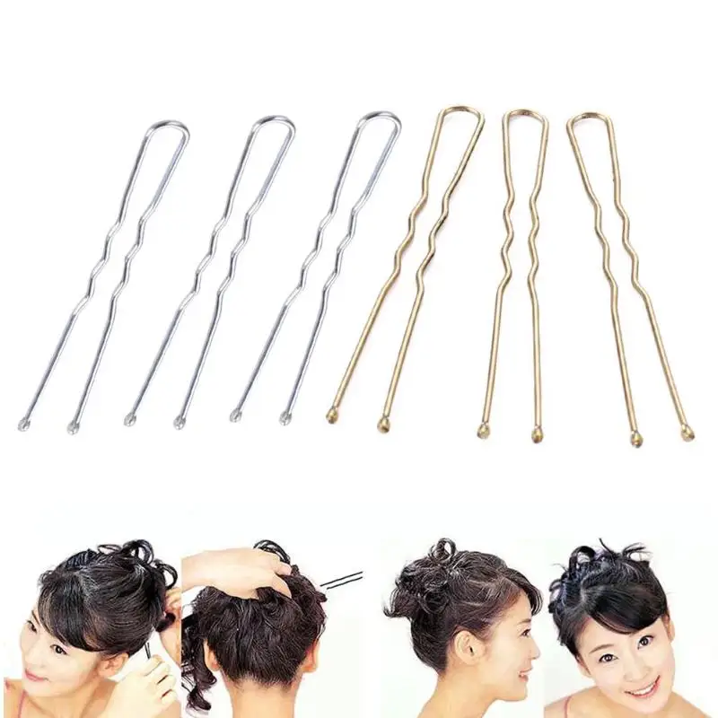 

30pcs U Shape Hair Pin Braided Hair Clip Fix Hairstyle Tool Alloy Metal Hairpin Women Girl Hair Styling Tools