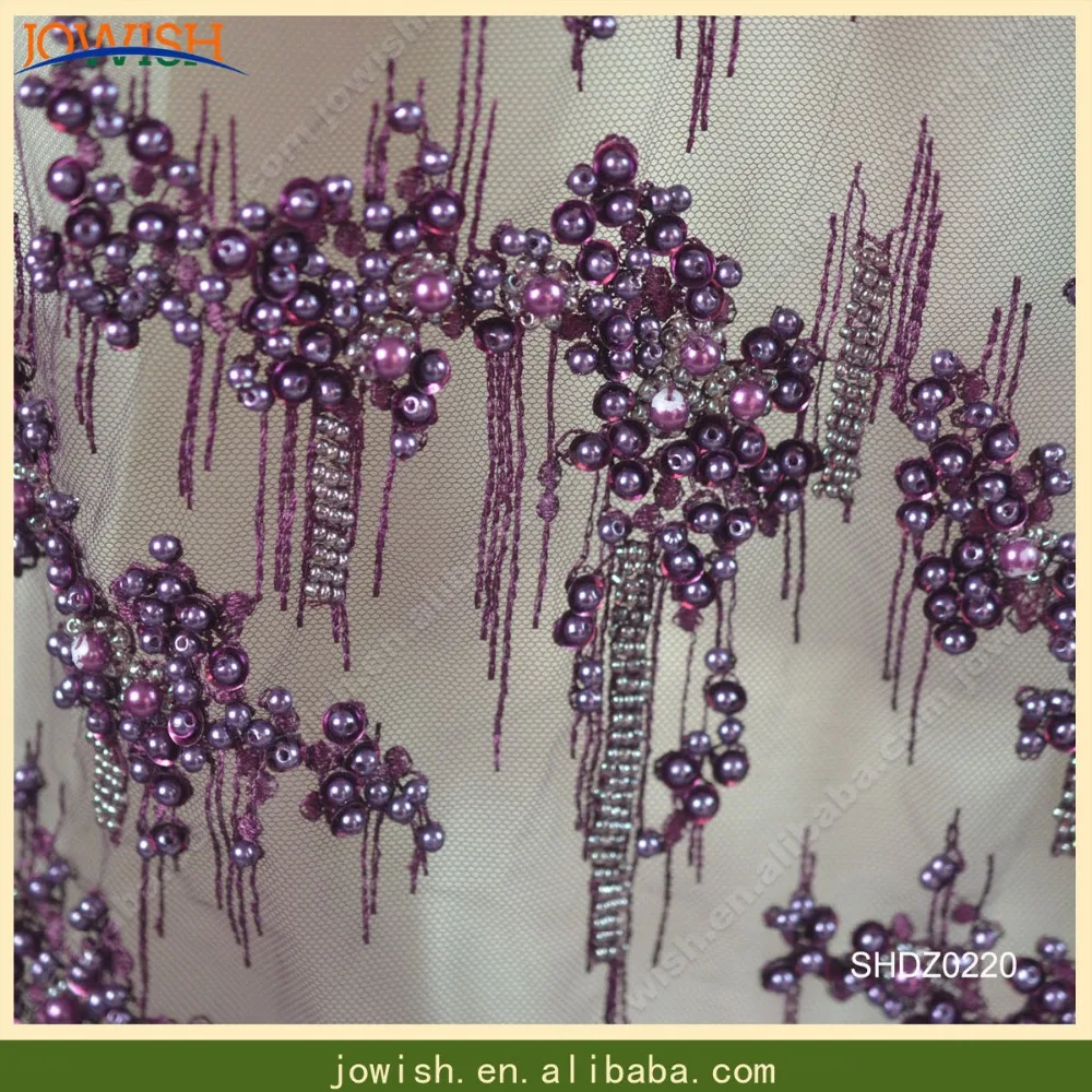 

3yards/lot 3D Flowers Latest African Pearls Lace Fabrics High Quality 2018 Nigerian Lace Fabric For Wedding Dress Lace SHDZ0220