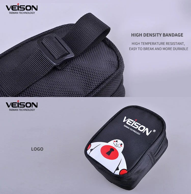 Veison Black-White Bag for Disc Alarm Lock Oxford Cloth Small Lock Bag Hanging on Motorcycle/Bike/Bicycle Multifunctional Bag