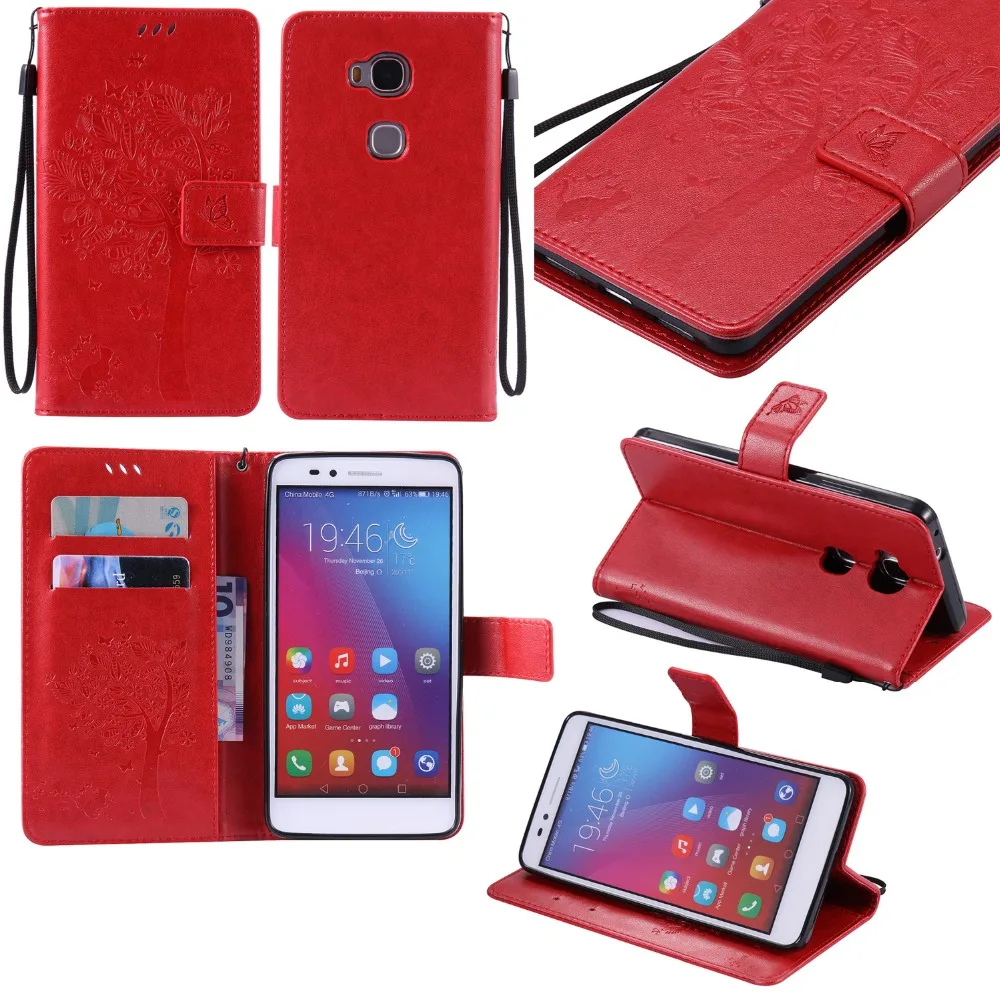 Чехол из искусственной кожи для Huawei Honor 5X5 X/GR5 GR 5 KIW L21 KII L03 AL10 чехол кошелек с