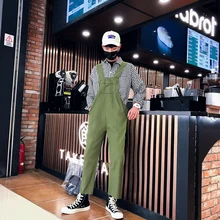 Новая мужская одежда стилист волос Мода Подиум маленькие свежие милые брюки комбинезон комбинированный костюм комбинезон костюмы