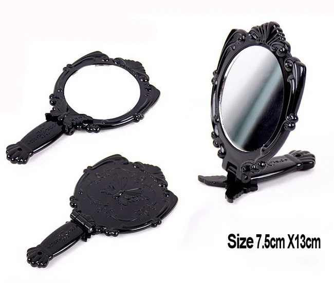 20X косметическое зеркало черная винтажная бабочка пластиковое зеркало для макияжа