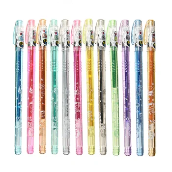 

1Set 12 1.0mm colors Glitter Gel Pens for Crafts Scrapbooking DIY Gift Card