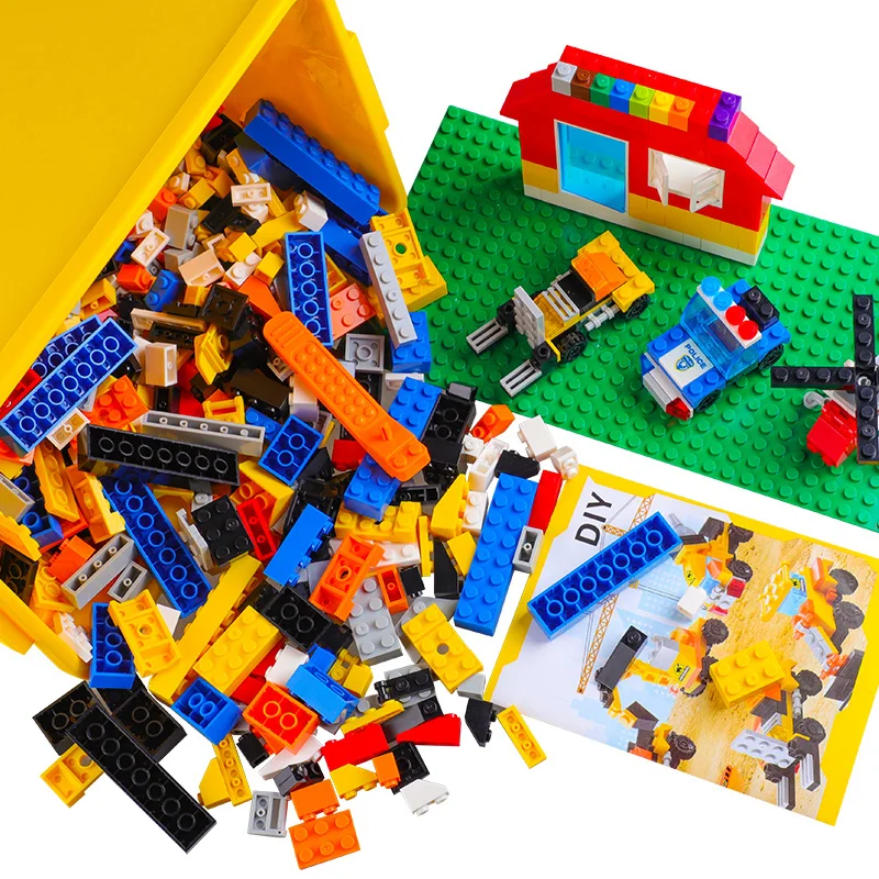 

DIY City Police /Fire Fight/City Build Creative Building Blocks Set 1000PCS Educational toys for children gift