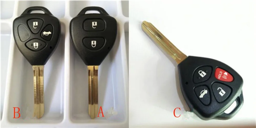 Автомобильный Стайлинг ключ чехол для пластиковая пилочка для ногтей RAV4 Yaris Хайлендер лэнд крузер PRADO Vios Vitz REIZ COROLLA Prius Crown Previa