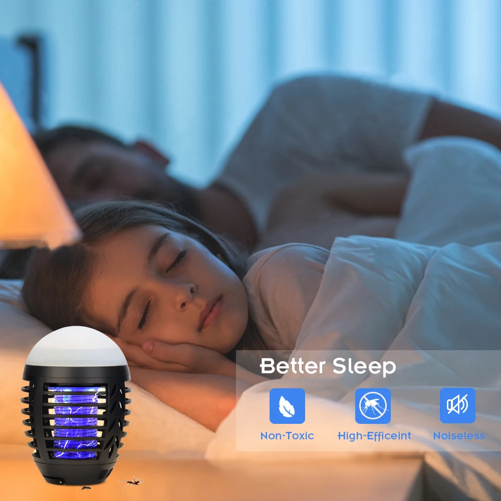 Кемпинговый фонарь Zapper Mosquito Killer лампа Палатка светильник светодиодный против насекомых Ловушка водонепроницаемый борьба с вредителями для дома в помещении на открытом воздухе