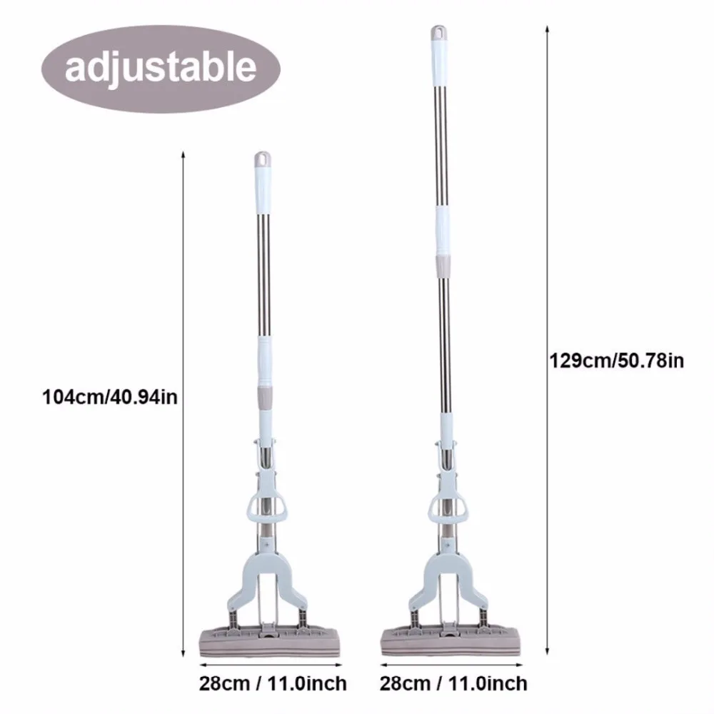 Новая Домашняя телескопическая ручка Швабра для мытья пола Абсорбирующая губка Швабра домашний пол ванная комната специальный волшебный Швабра чистящий инструмент
