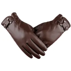 Новые однотонные ветрозащитный Прихватки для мангала теплые осень-зима Для мужчин перчатки удобные черные/коричневые трогательные Экран
