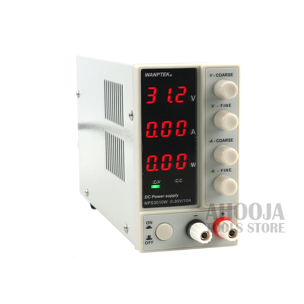 NPS3010W три-окна Дисплей Мини DC Питание 30V 10A одновременно Дисплей s Напряжение тока и Мощность лаборатории Тесты