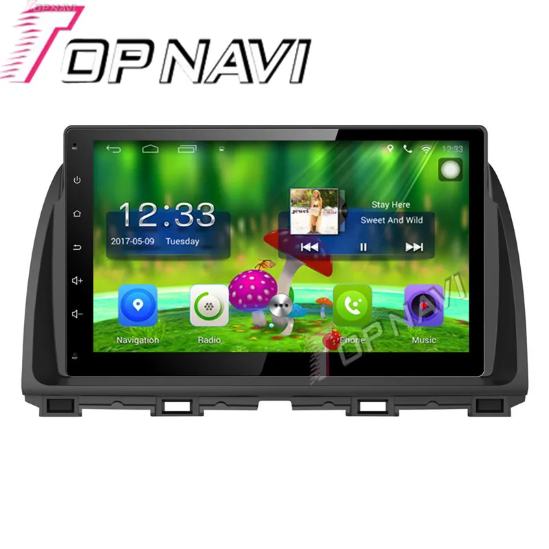 Автомобильный мультимедийный комплект Topnavi 10 1 дюйма 4 ядра Android 6 0 GPS навигация для