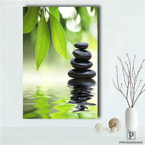 

Custom AOrchid-Bamboo-Zen-Rocks (1) Poster Print Cloth Fabric Wall Poster Print Silk Fabric Room Decor Poster#181018-4-145
