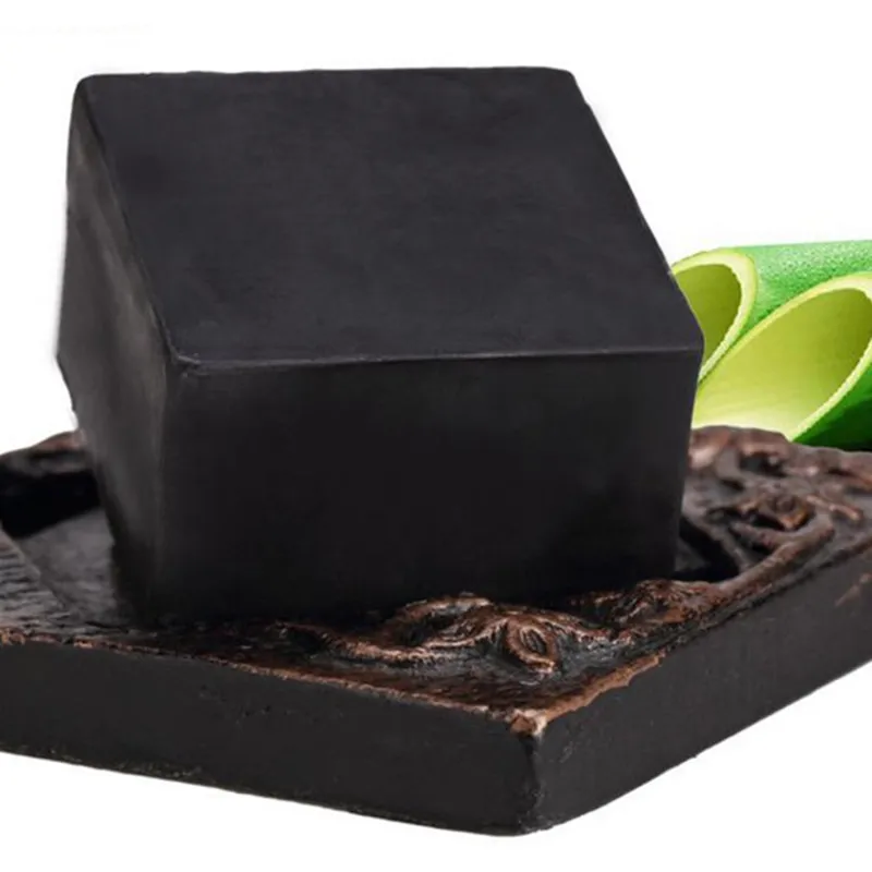 

2pcs Bamboo charcoal Soap Wash Oil Whitening Control Acne treatment Blackhead remover Face Care Cleaning Tools jabones no box