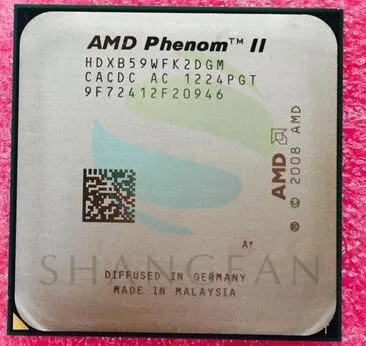 Двухъядерный процессор AMD Phenom X2 B59 3 4 ГГц HDXB59WFK2DGM 80 Вт Разъем AM3 938pin|cpu processor|socket am3phenom