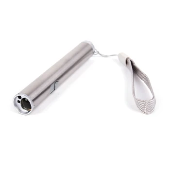

3in1 Mini LED Flashlight Torch Portable Stainless Steel LED UV Lighting Flashlight Multifunctional