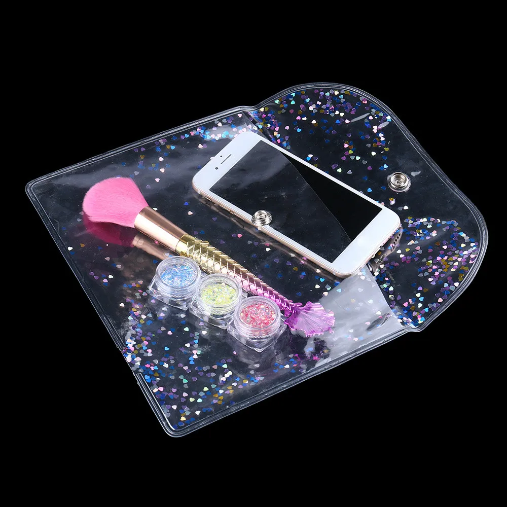 

2018 Women Bag Travel Cosmetic Bag Makeup Case Pouch Toiletry Best Transparent Wallet 0810