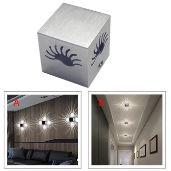 

Aluminium Alloy Wall Lamp 3W 85-265V Hollowed Art Decorative Wall Lights For Aisle Bedroom Corridor Porch KTV Artistic Lighting