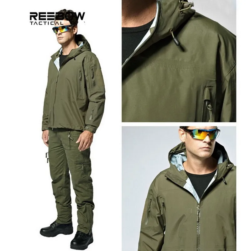 Мужская тактическая куртка с твёрдым корпусом, Мужская осенняя куртка в стиле милитари, водонепроницаемая ветрозащитная куртка для страйкбола, пейнтбола