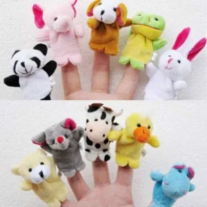 Mewah 10 Boneka Jari Bayi Indah Mini Hewan Boneka Jari Bercerita