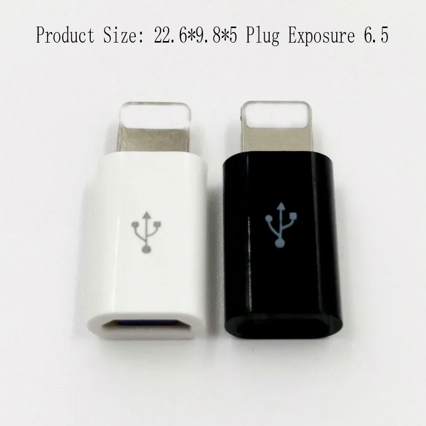 2 шт./лот все микро-usb для устройств на аndroid к IOS зарядный адаптер для I5/6/7/8 plus Мощность конвертер разъем два Цвет по выбору