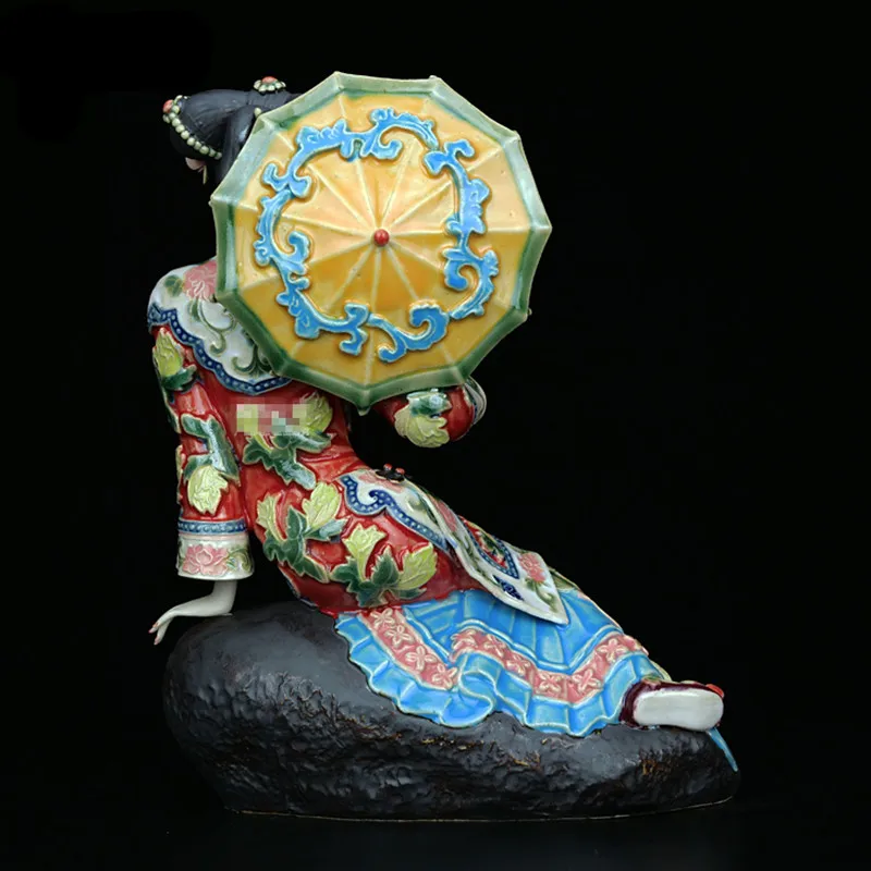 Китайская красота фарфоровая художественная антиквариат статуэтки Ангел ...