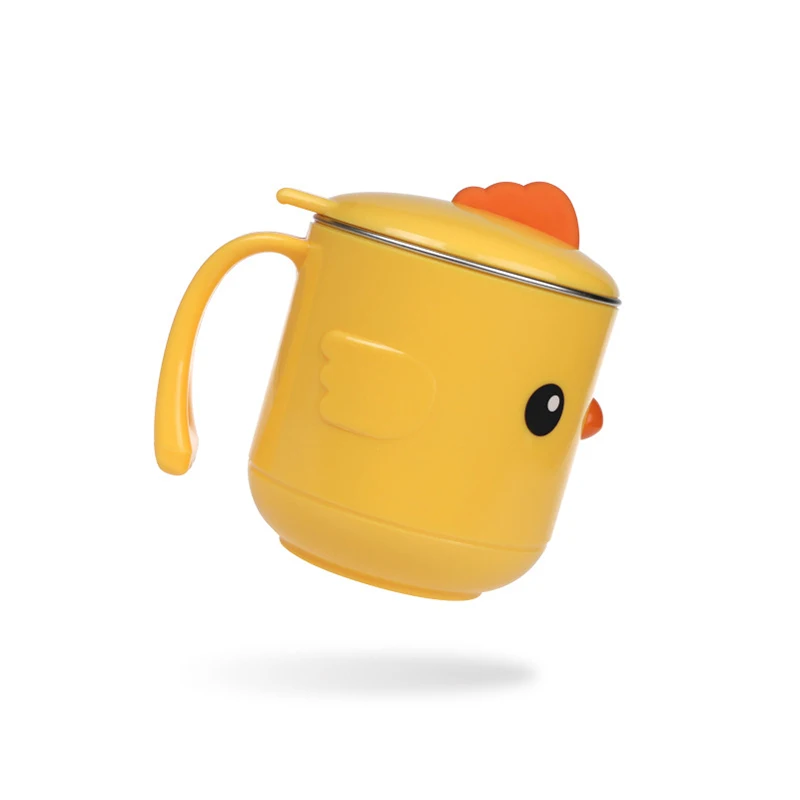 Baby Tableware Set Stainless Steel Cute Cartoon Thermal Dishes Kid Hot Water Insulation Bowl Children Feeding Dinnerware MBG0372 Baby Tableware Set Stainless Steel Cute Cartoon Thermal Dishes Kid Hot Water Insulation Bowl Children Feeding Dinnerware MBG0372