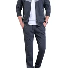 Брендовые мужские осенние зимние Новые повседневные два комплекта мужские с длинными рукавами брюки кардиган тренировочные брюки толстовки мужские комплекты модные горячие