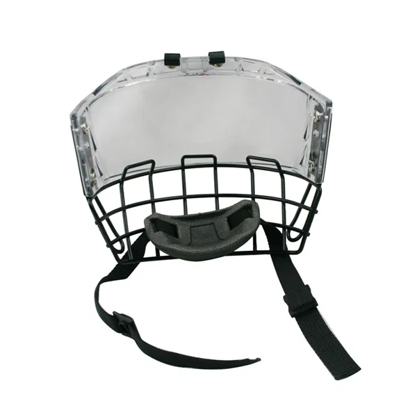 2018 Ice hockey helmet kids mask CE approval with visor and metal cage combination PC300in Ice