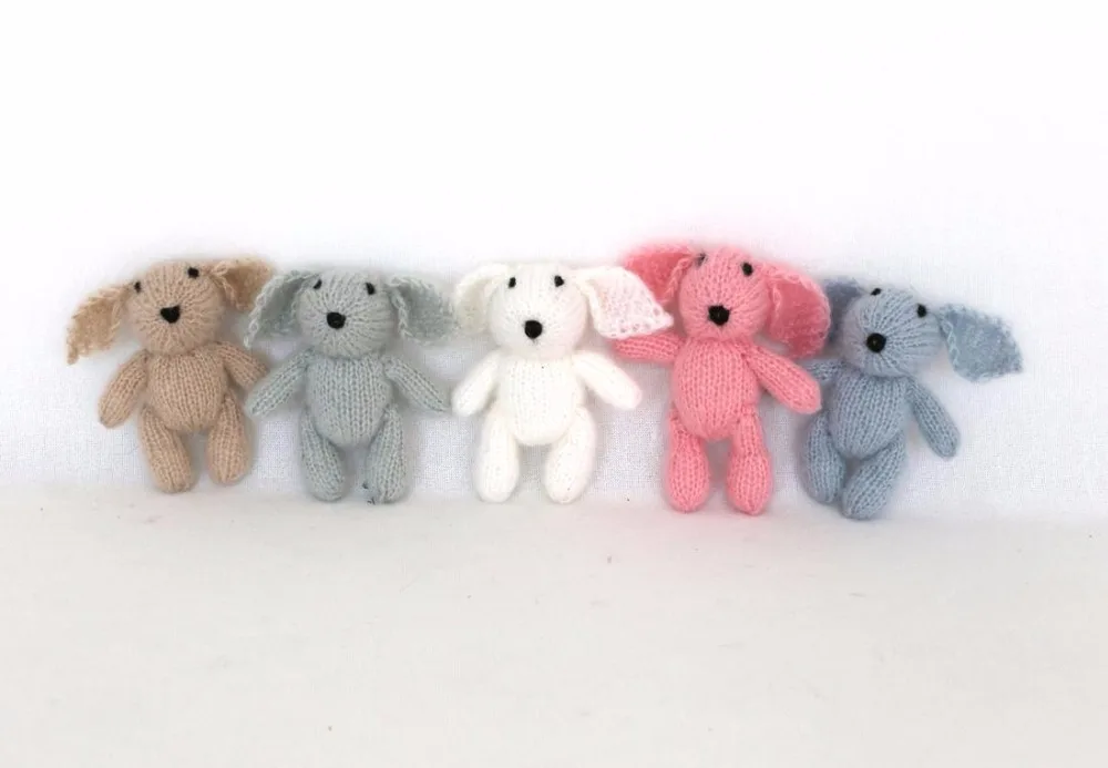 Merion шерсть плюшевый мишка игрушка вязаный Медведь кукла для фотографии реквизит Новорожденные игрушечные животные