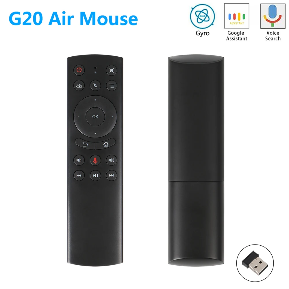 

G20 G20S Gyro Smart Voice Remote Control IR Learning 2.4G Wireless Fly Air Mouse for X96 Mini H96 MAX X99 Android TV Box vs G10