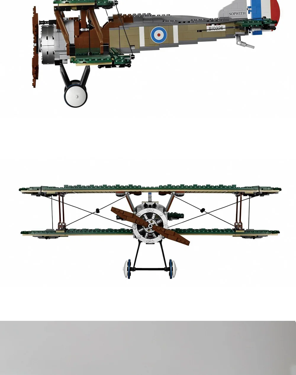 Эксклюзивный Набор игрушек Sopwith Camel из коллекции 10226 года, Наборы кубиков, кубики, подарок на день рождения S003