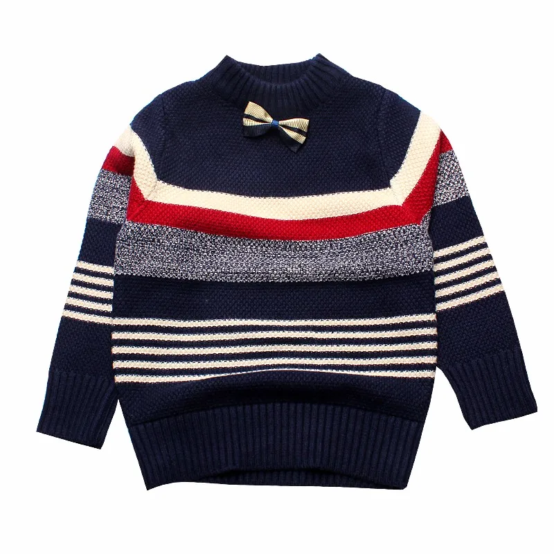 Casual Boys Sweater O Neck Toddler Tops Cotton Pullover Outfit 2016 Knit Tee Kids Clothes Winter Boys Crochet Children Clothing (2)