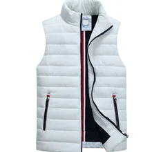 Мужской жилет без рукавов, мужские зимние повседневные пальто, мужской утепленный жилет с хлопковой подкладкой, мужской жилет размера плюс 5XL
