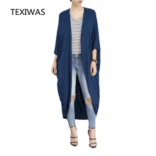 TEXIWAS весна осень рукав летучая мышь сексуальный плащ кардиган женский модный Повседневный свободный необычный высококачественный Женский кардиган