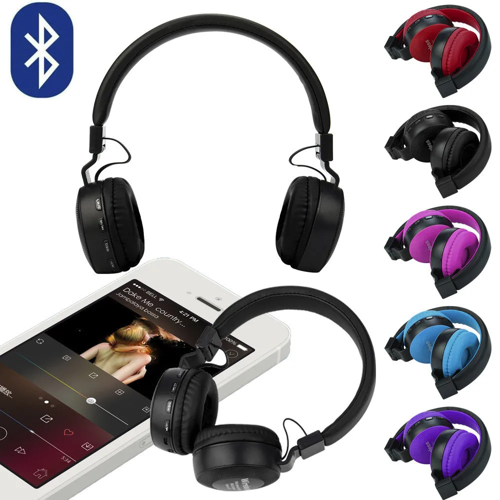 Buy Rechargeable Wireless Bluetooth Foldable Over Ear Headphones Headset With