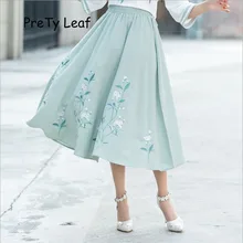 Новинка года; сезон весна-лето; юбка с вышивкой