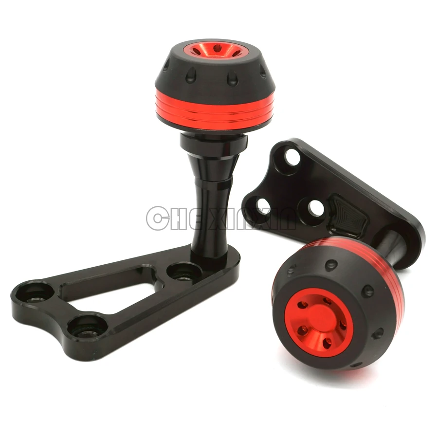 Motorcycle CNC Alumunim Frame Sliders Protector Red Blue Black For