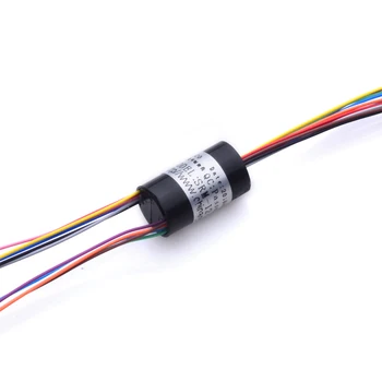 

SRM-12-12U Slip Ring Stage Light Connector Rings Joint Head for Monitor/Gimbal/Robot/Radar Antenna 12 Channal 1.5A Sliprings