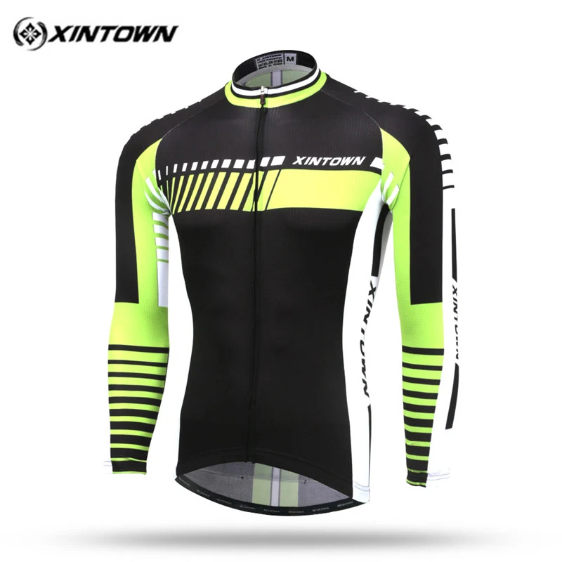 Xintown Breathable Long Sleeve Cycling Jersey Men Autumn Uv Protection