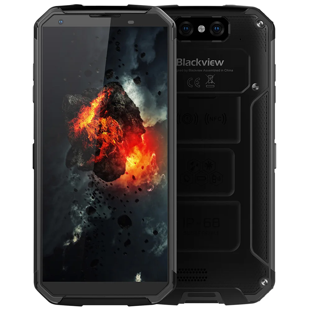 Blackview BV9500 Беспроводной Charge 10000 мАч 5,7 ''Android 8,1 MT6763T Octa Core 2,5 ГГц 4G B + 6 4G B 16MP двойная задняя Cam 4G мобильный телефон