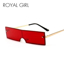 Прямоугольные солнцезащитные очки королевской девушки для женщин и мужчин, новинка, брендовые маленькие солнцезащитные очки высокого качества, черные красные очки, женские UV400 SS369