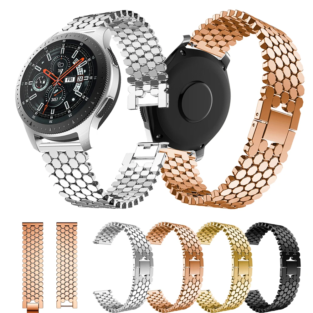 

Bracelet for Samsung Galaxy Watch 46mm Watch Strap 22mm Watch Band 46 mm Stainless Steel Rose Gold Metal Correa for Gear S3 Band