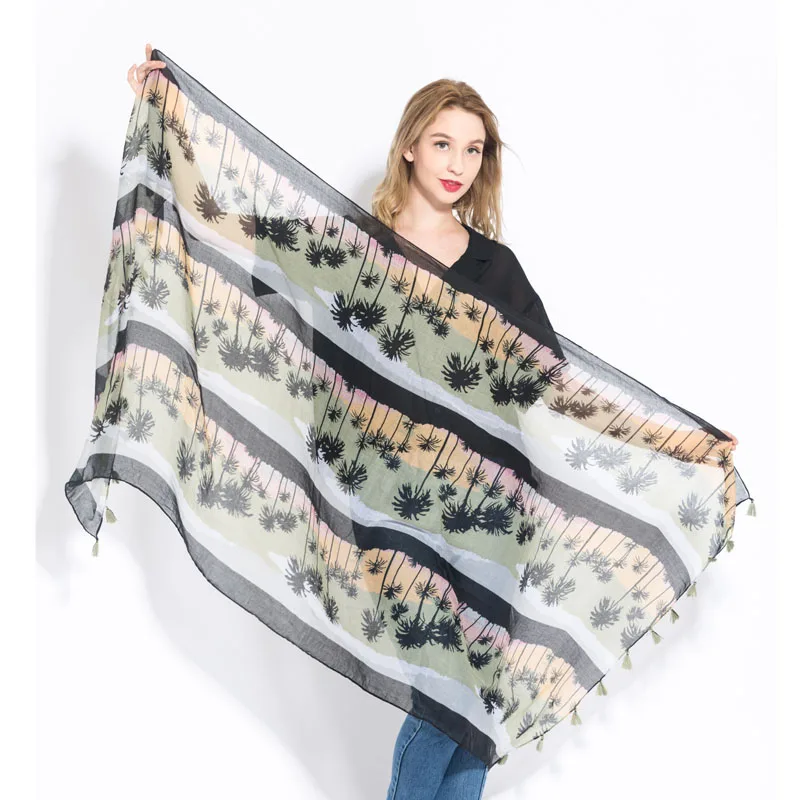 Мульти-стиль 90*180 см из мягкой вуали печати шарф для женщин шали и обертывания foulard femme тонкий летний женский палантин хиджаб шарфы